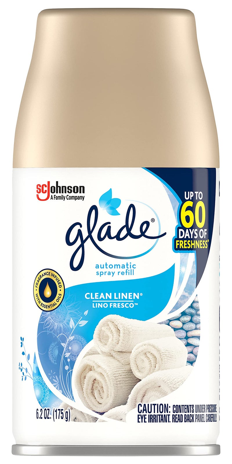 Glade عبوة إعادة تعبئة بخاخ غليد الأوتوماتيكي - قماش نظيف 6.2 أونصة (عبوة من 6) - Image 2